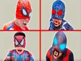 نبرد مرد عنکبوتی و اسپایدرمن -نبرد با دشمن spiderman ،مرد عنکبوتی نبرد خنده دار