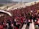 ویدیوی شوکه کننده از حضور یک شهروند با گریم صدام حسین در استادیوم آزادی!