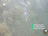 فیلم شناسایی محل سقوط بالگرد توسط پهپاد نیروی قدس سپاه