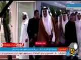 ادای احترام امیر قطر و هیئت همراه به پیکر رئیسی و همراهانش