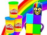 Numberblocks Fun with Play Doh  Rainbow Colors | Learn to Count and Create |