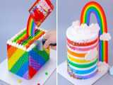 So Easy Rainbow Fondant Cake Decorating Compilation Videos | Creative Colorful