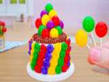 So Tasty Miniature Rainbow Chocolate Cake Decorating  Perfect Fresh Fruit Ca