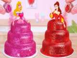 Fantastic Blue ELSA Cake  Best Miniature Disney Princess Pull me up cake Tuto
