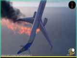 شبیه سازی اصابت موشک به هواپیمای اوکراینی و سقوط آن