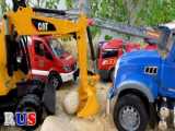 ماشین بازی کودکانه/اسباب بازی کودکانه/اسباب بازی/نجات کامیون حمل الوار از جنگل