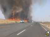 آتش گرفتن مزارع کشاورزی در ایران