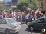تجمع مردم برای احمدی نژاد کنار درب وزارتخانه