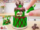 Satisfying Miniature Chocolate Milo Cake Decorating Ideas | ASMR Cooking Mini