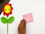 آموزش جدید گل کاغذی رنگی در خانه 2024