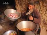 پخت غذا با قارچ وحشی و سیب زمینی به سبک دو بانوی عشایر افغان