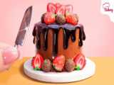Mini Cake  Perfect Miniature Chocolate Fudge Strawberry Cake Decorating |