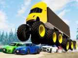 شبیه سازی مرگبار تصادفات مرسدس بنز با میکسر BEAMNG DRIVE 2024