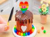 Amazing Rainbown Oreo Cake Miniature Rainbow Chocolate Cake Decorating Min