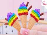 Rainbow Ice Cream  Fresh Miniature Ice Cream Decorating Min Cakes