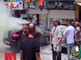 آتش سوزی خودروی رانا بدلیل گرمای شدید به ادکلن داخل ماشین