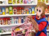 Oxy Monkey Go Shopping To Buy Kinder Joy Egg and Toy