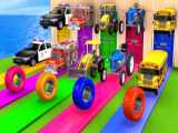 کارتون اسباب بازی های جدید - ماشین موتور سبز قرمز - برنامه سرگرمی کودک