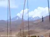 بزرگترین پل معلق شیشه ای ایران- روستای نگل