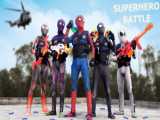 PRO 5 SUPERHERO Survival Battle || Which SpiderMan Will Win ???  Epic Nerf War