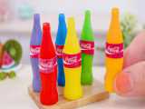 Satisfying Miniature Rainbow CocaCola Jelly Recipe | Perfect Tiny Fruit Jelly