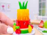 Delicious Miniature Fruit Jelly Decorating  Yummy Miniature Dessert