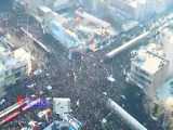 تصاویر هوایی اجتماع مردم تهران در میدان امام حسین ع در حمایت از سعید جلیلی