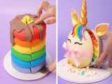 Awesome Rainbow Cake Decorating Tutorials Videos For All the Rainbow Cake Love