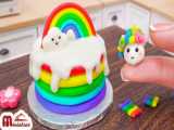 SWEET Miniature Rainbow Lollipop Decorating Ideas | ASMR Miniature Cooking Min