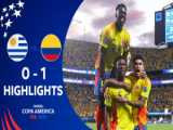 کوپا آمریکا -  خلاصه بازی اروگوئه 0 - کلمبیا 1