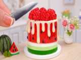 DIY Creative Miniature Watermelon Cake Decorating | Easy Making Miniature Frui