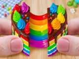 Kinder Chocolate CakeSatisfying Miniature Rainbow Kinder Chocolate Cake De