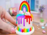 Awesome Miniature Chocolate Balls Rainbow Cake Decorating Ideas  Mini Cake Rec