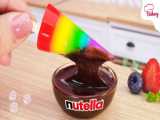 How To Make Miniature Rainbow Buttercream Sprinkle Drip Cake Recipe | Design b