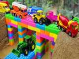 Bridge Construction Vehicles  Dump Trucks Blocks Toys