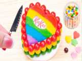 Best Miniature Cake Decorating Ideas | Rainbow KitKat Chocolate Cake | 1000 Sw