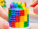 Fancy Miniature Buttercream Rainbow Cake Tutorial  Decoration Rainbow Ideas Ca