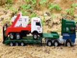 Excavator  Fire truck  Low loader  Tow truck Video kids toys