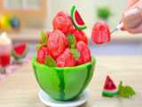 Delicious Miniature Watermelon Ice Cream Decorating  | Best Of Tiny Frui