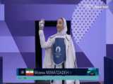 شکست مبینا نعمت زاده مقابل حریف چینی در نیمه نهایی | المپیک 2024