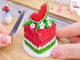 Mini Cake  So Tasty Watermelon Mousse Cake  | Mini Bakery