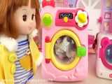 Baby Doll Hair cut and Hair wave with drier toys