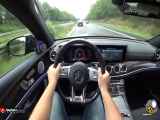 رانندگی با ماشین مرسدس بنز E63 S