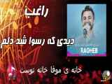 آهنگ راغب که دلم رسوا شدیدید
