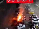 آتش‌سوزی خودرو در مراسم عروسی در منطقه گیلان