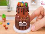 Breathtaking Two-Tier Chocolate MM Cake Decoration: The Ultimate Sweet Treat | Mini Bakery