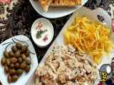 طرز آماده‌سازی غذای استراگانف گوشت مرغ