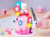 Cake with Elsa decoration || Mini creamy cake