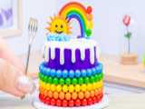 Vibrant Rainbow Cake: 1000 Creative Ideas for Miniature Rainbow Cake Decoration | Enchantment