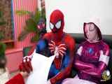 نبرد پلیس برای نجات کودک spiderman